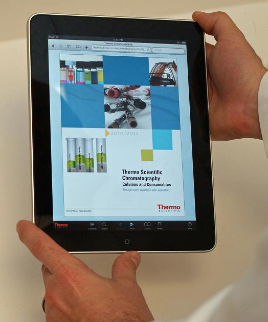 Thermo Fisher Scientific Releases iPad Accessible Chromatography Columns and Consumables Catalog